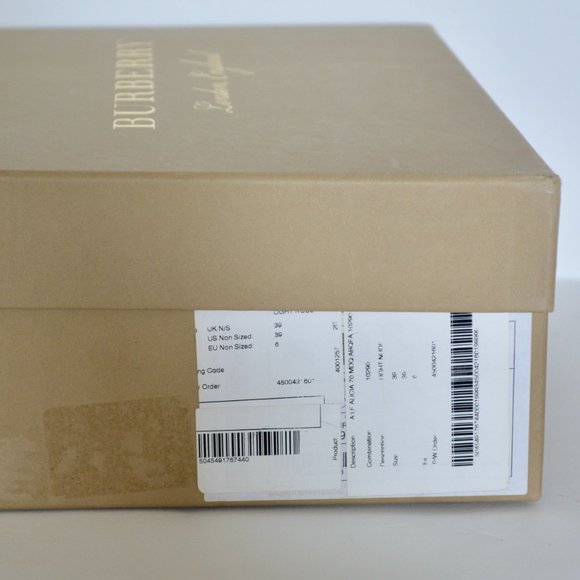 NWT BURBERRY ALICIA CHECK BLOCK HEEL SANDALS - Picture 8 of 8